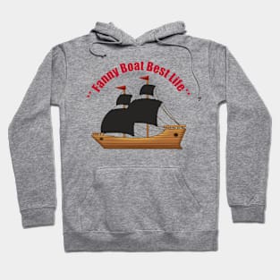 Minimal Boat Design Hoodie